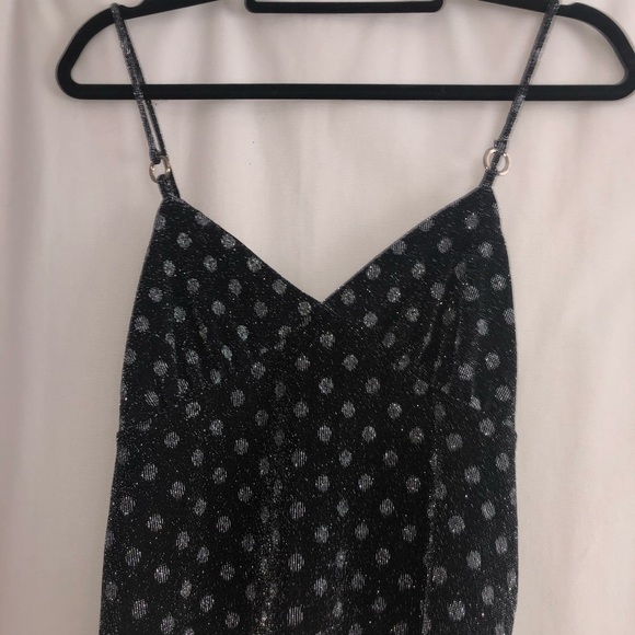Sparkly Black and Silver Dot Tank Top! - Picture 2 of 3